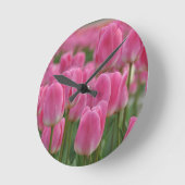 Roze tulpen ronde klok (Hoek)