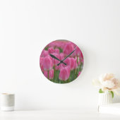 Roze tulpen ronde klok (Huis)