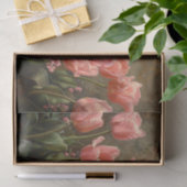 Roze Tulpen Schilderen Botanische Decoupage Tissuepapier (Geschenk)