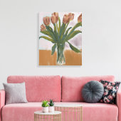 Roze Tulpen Schilderen op doek Canvas Afdruk (Insitu (Woonkamer))