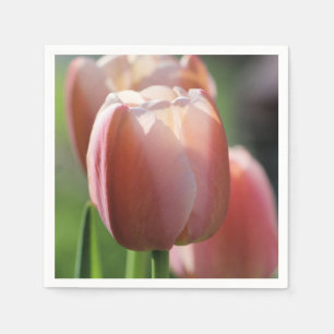 Roze tulpen servet