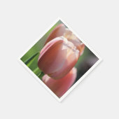 Roze tulpen servet (Hoek)