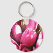 Roze tulpen sleutelhanger (Voorkant)