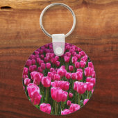 Roze Tulpen Sleutelhanger (Voorkant)