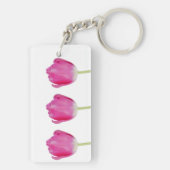 Roze Tulpen Sleutelhanger (achterkant)