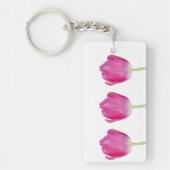 Roze Tulpen Sleutelhanger (Voorkant)