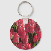  roze tulpen sleutelhanger (Voorkant)