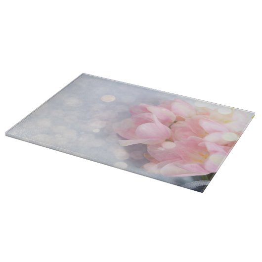 Roze tulpen snijplank (Hoek)