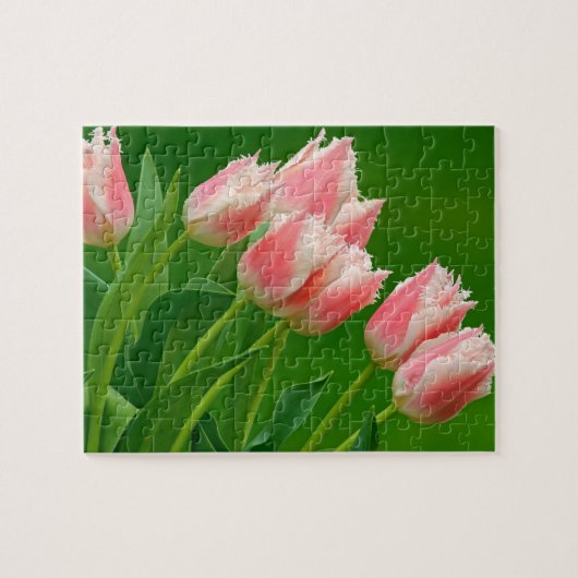 Roze Tulpen Spel Puzzel (Horizontaal)