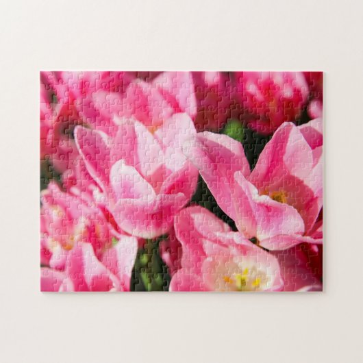 Roze Tulpen Spel Puzzel (Horizontaal)