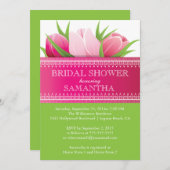  Roze Tulpen Spring Vrijgezellenfeest Kaart (Voorkant / Achterkant)