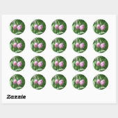 Roze Tulpen Stickers (Vel)