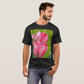 Roze tulpen t-shirt (Voorkant volledig)