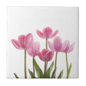 Roze tulpen tegeltje (Voorkant)