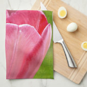 Roze tulpen theedoek (Quarter Fold)