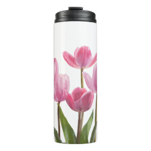 Roze tulpen thermosbeker