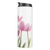 Roze tulpen thermosbeker (Geroteerd rechts)