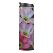Roze tulpen thermosbeker (Geroteerd rechts)