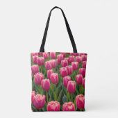 Roze Tulpen Tote Tas (Achterkant)