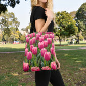 Roze Tulpen Tote Tas