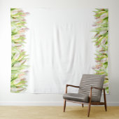 Roze Tulpen | Trouwfoto Achtergrond Wandkleed (In Situ (horizontaal))