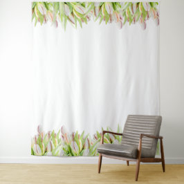 Roze tulpen | Trouwfoto-achtergrond Wandkleed