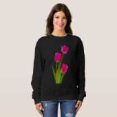 Roze tulpen trui (Voorkant volledig)