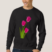 Roze tulpen trui (Voorkant)