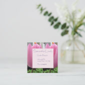 Roze Tulpen Tuinplein St Informatiekaartje (Staand voorkant)