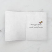 roze tulpen voor sympathie kaart (Binnen)