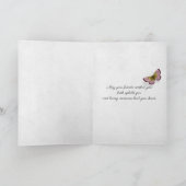 roze tulpen voor sympathie kaart (Binnen)