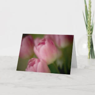 Roze Tulpen - Wenskaart Kaart