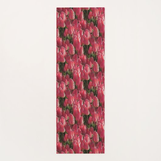 roze tulpen yogamat (Achterkant)