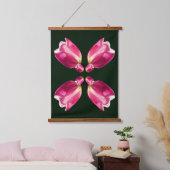 Roze tulpenbloem in zonlicht Abstract Hangend Wandkleed (Slaapkamer)