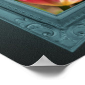 Roze tulpenbloem uit Lijst Poster (Hoek)