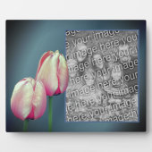 Roze tulpenbloemen Voeg je eigen foto toe Fotoplaat (Voorkant)