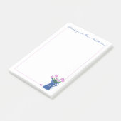Roze tulpenboeket leraressen Post-it-briefjes Post-it® Notes (Schuin)