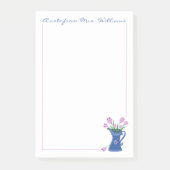 Roze tulpenboeket leraressen Post-it-briefjes Post-it® Notes (Voorkant)