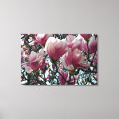 Roze "Tulpenboom" Bloesems Verpakt Canvas Print (Voorkant)