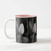 Roze tulpenpatroon koffie mok (Links)