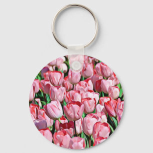 roze tulpenSleutelhanger Sleutelhanger