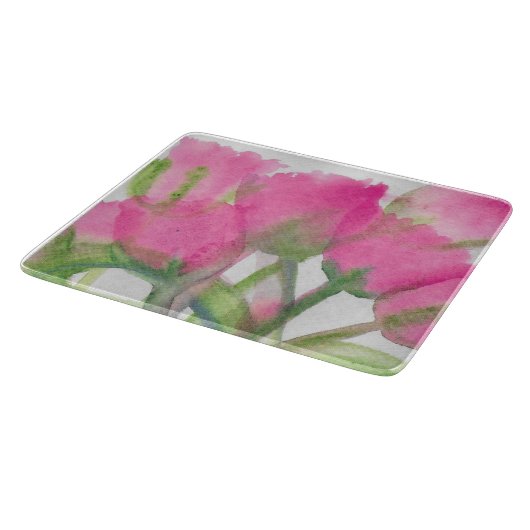 Roze Tulpensnijplank Snijplank (Hoek)