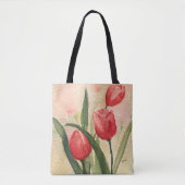 Roze tulpjes All-Over-Print Tas, schouder Tas (Voorkant)