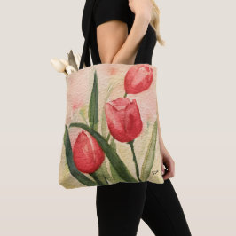 Roze tulpjes All-Over-Print Tas, schouder Tas