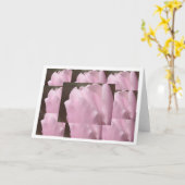 Roze tulpkaart kaart (Gele Bloem)