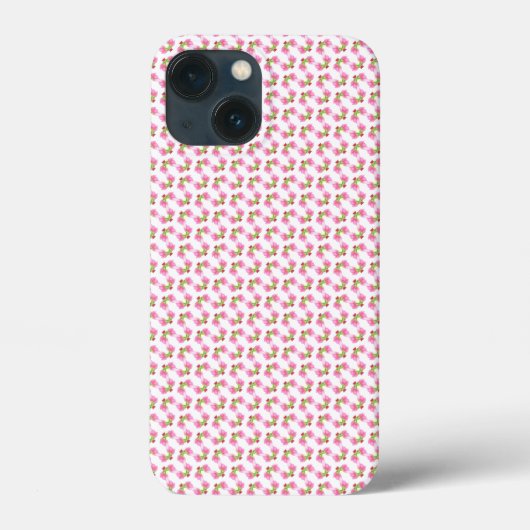 Roze tulppatroon Case-Mate iPhone case (Achterkant)