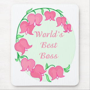 Roze Tulps Boss Muismat