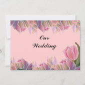 Roze tulps bruiloft (Voorkant)
