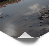 Roze Tulps Field Reflected Landscape Poster (Hoek)