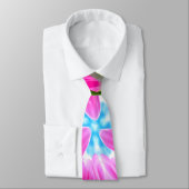 Roze Tulps Patroon Stropdas (Gebonden)